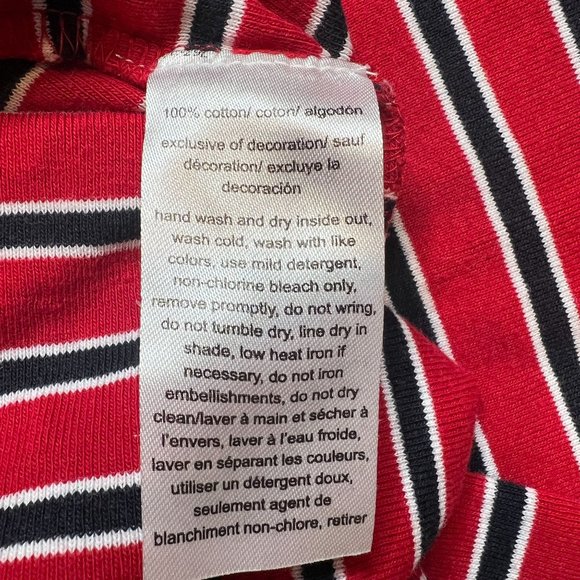 Tommy Hilfiger Women's Striped Hoodie Dress Red Size Small - Picture 7 of 9